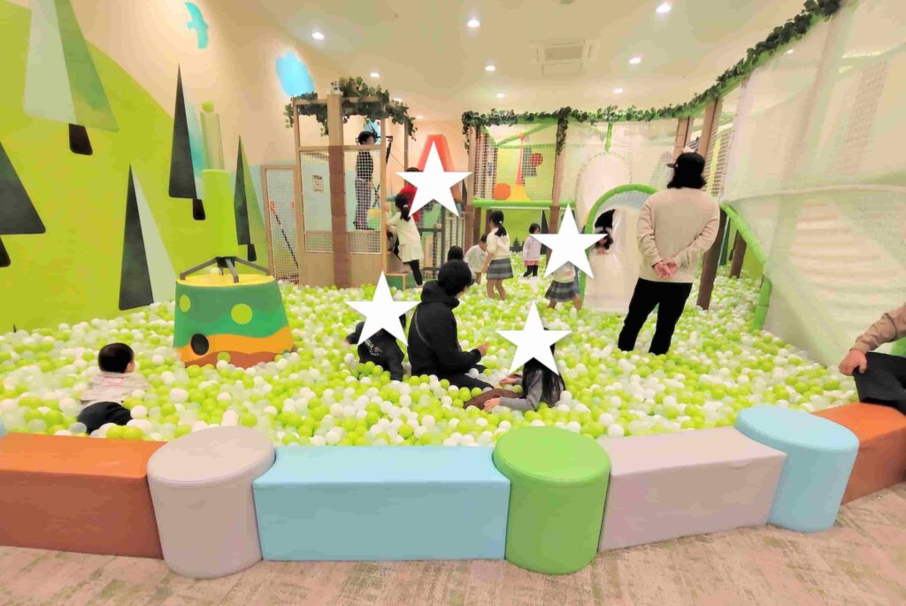 岡崎スキッズガーデンの雨の日の混雑具合