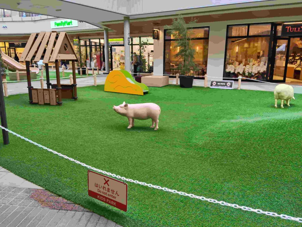 岡崎アウトレットの小さい子向けエリア